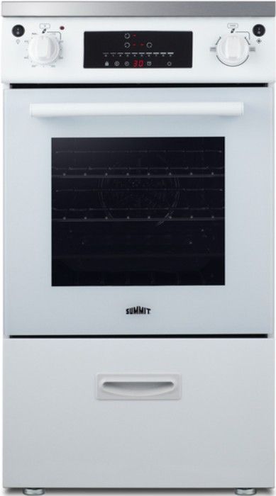 Summit® 24” White Slide-In Induction Range-0