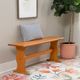 Linon Chelsea Natural Nook Simple Bench-1