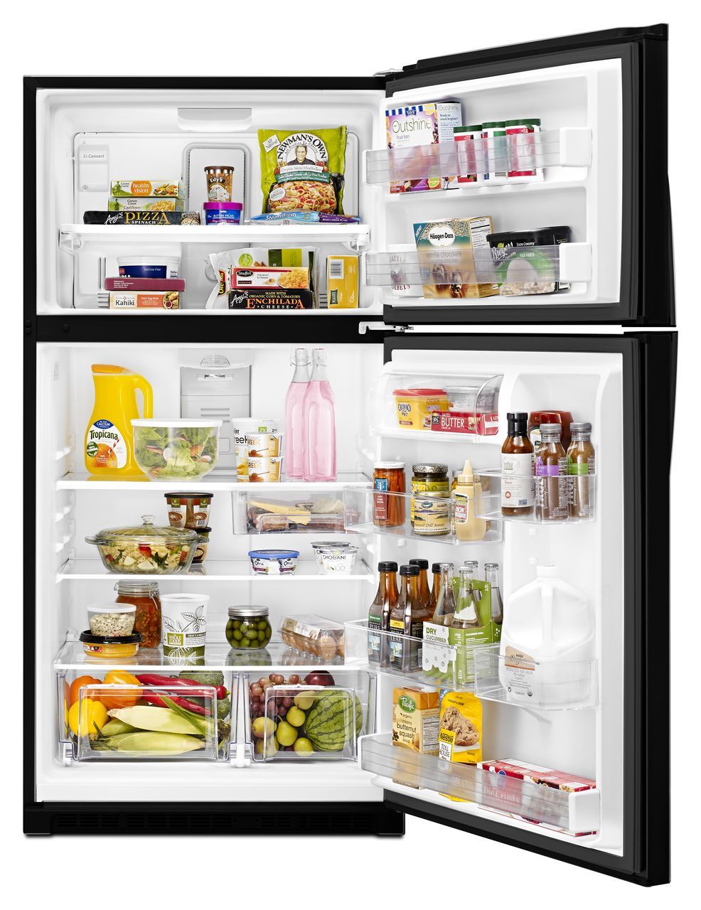 Whirlpool 33 in. 21.3 Cu. Ft. Black Stainless Top Freezer Refrigerator