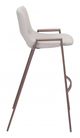 Zuo® Desi Beige Set of 2 Bar Chairs-2