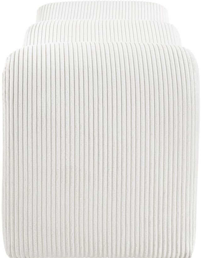 Meridian Furniture Willow Cream Upholstered Bench-2