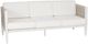 Linon Calabash White Aluminum/Fabric Outdoor 3-Seater Sofa-0