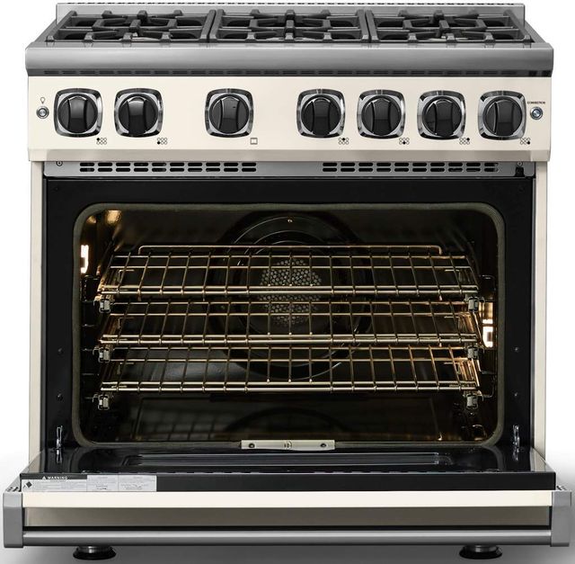 Viking® 7 Series 36" Pure White Pro Style Natural Gas Range-1