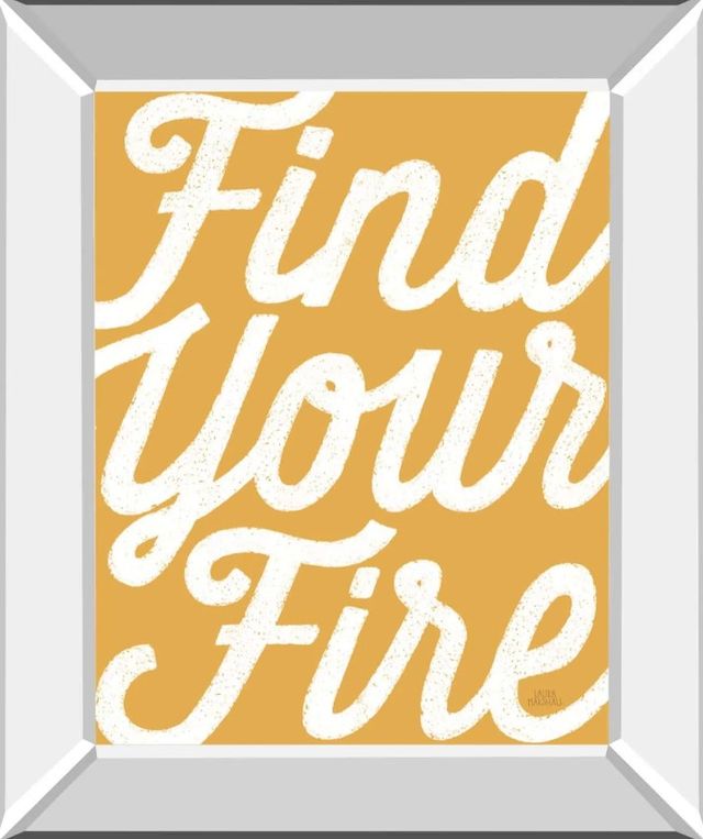 Classy Art Positivity VI by Laura Marshall Mirror Framed Wall Art-0