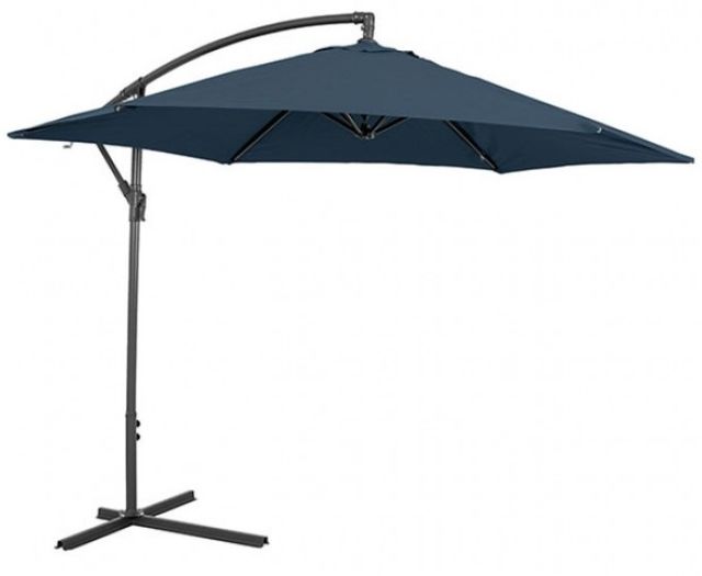 Furniture of America® Glam Dark Sapphire Polyester/Steel Outdoor Cantilever Umbrella with LED-0
