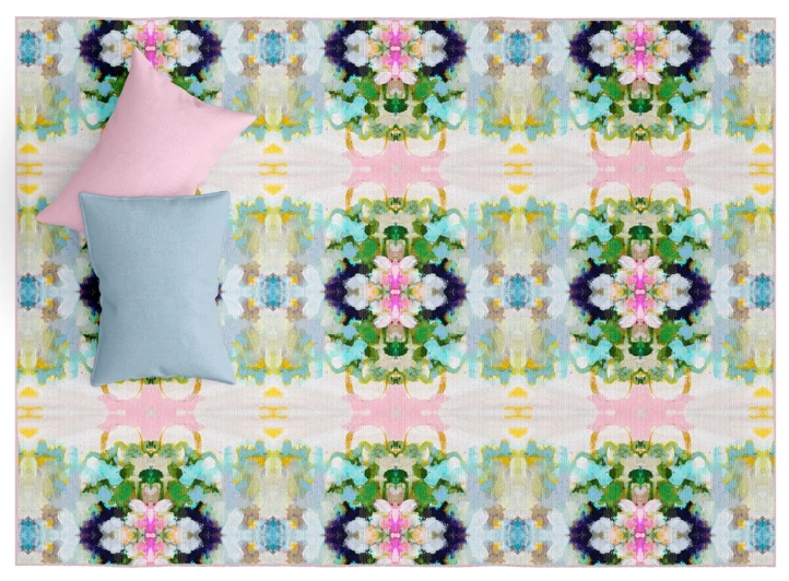 Laura Park Designs Nantucket Bloom Floor Mat - Thumbnail 4