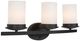 YHD Columbia Rock Oil Rubbed Bronze/White Opal 3-Light Vanity Lighting-2