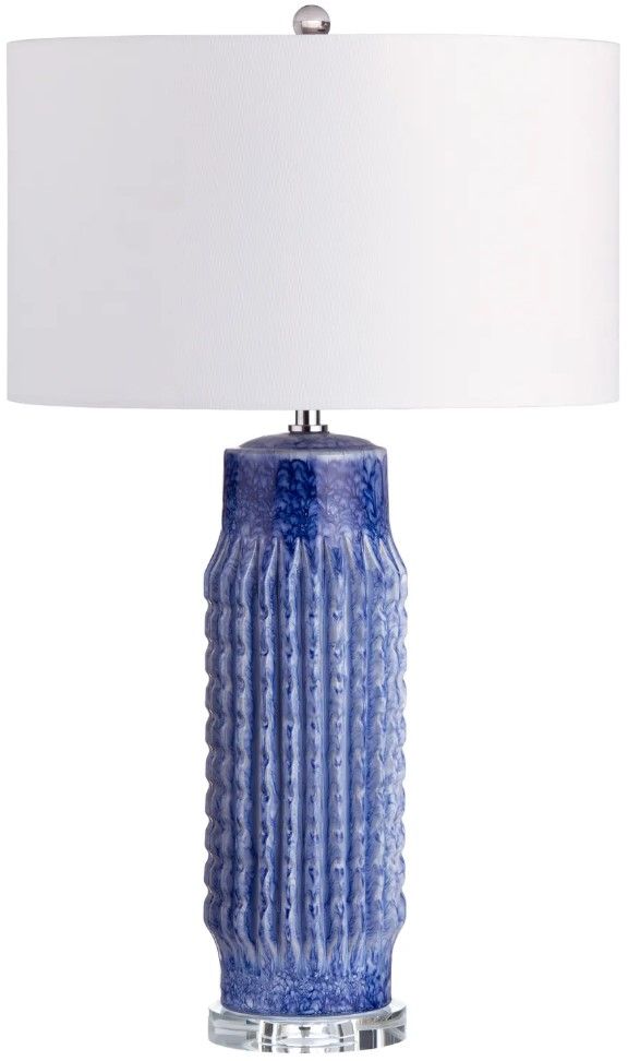 Crestview Collection Riverdale Blue Table Lamp -0