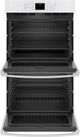 GE® 30" White Electric Built In Double Oven-1