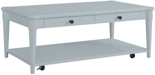 Bernards Citrus Heights Ocean Cocktail Table with Caster-0