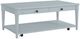 Bernards Citrus Heights Ocean Cocktail Table with Caster-0
