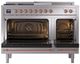Ilve® Nostalgie II Series 48" Stainless Steel Pro Style Dual Fuel Range-1