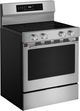 KitchenAid® 30" PrintShield™ Stainless Steel Freestanding Electric Range with Convection Cooking Modes-3