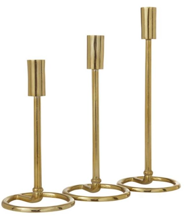 Deco Marche 3-Piece Gold Candle Holder Set-1