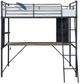 ACME Furniture Cordelia Antique Oak/Sandy Black Twin Loft Bed with Desk-1