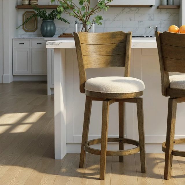Armen Living Winsley Putty Brown/White Counter Stool-1