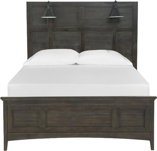 Magnussen Home® Westley Falls Graphite Complete Queen Lamp Panel Bed-1