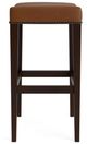 Bassett® Furniture Customizable Vail 18" Leather Saddle Bar Stool-1