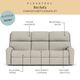 Flexsteel® Rio Silver Driftwood Power Reclining Sofa with Power Headrests-2