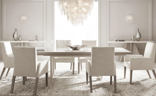 Bernhardt Stratum Fossil/Mist Dining Table with Fossil Base-1