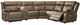 Signature Design by Ashley® Max-Media 6-Piece Biscotti Power Reclining Modular Sectional with Audio Console-0