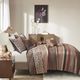 Olliix by Madison Park Red King/California King Princeton 5 Piece Reversible Jacquard Coverlet Set-3