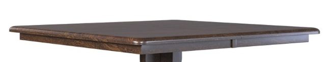 Country View Woodworking Customizable Albany Sap Cherry Top 54" Dining Table with 2-Leaves and Brown Maple Base-1
