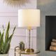 Surya Perdida Brass Two-Toned/White Lamp-5
