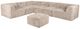 Furniture of America® Nappi Taupe Large L-Sectional with Ottoman-0