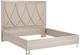 Michael Amini® Marin Greige California King Upholstered Panel Bed-3