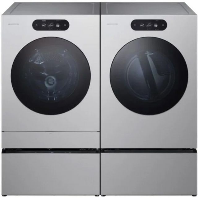 LG Signature 5.8 Cu. Ft. Brushed Platinum Steel Front Load Washer-9