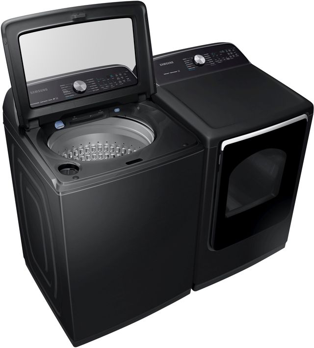 Samsung 5.4 Cu. Ft. Fingerprint Resistant Black Stainless Steel Top Load Washer-2
