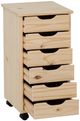 Linon Rudy Unfinished Rolling Storage Cart-4