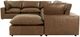 TOV Furniture Cali 7-Piece Brown Modular Sectional and Large Chaise-5