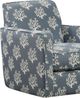 Fusion Furniture Wowza Coral Sands Navy Swivel Glider Chair-1