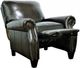 BarcaLounger® Briarwood Stetson Coffee Leather Manual Recliner-1