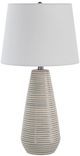 Renwil® Everren Pera Glazed Gray Table Lamp-0
