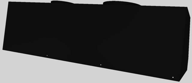 Vent-A-Hood® 42" Black Wall Mounted Liner Insert-3