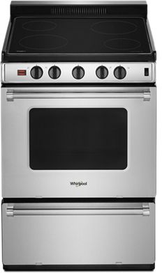 Whirlpool® 24" Stainless Steel Freestanding Electric Range