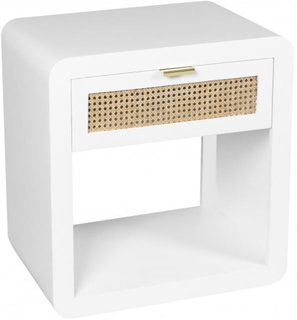 Meridian Furniture Langham White Nightstand-0