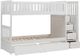 Homelegance® Galen White Youth Twin/Twin Storage Step Bunk Bed-5