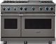 Viking® 7 Series 48" Damascus Gray Pro Style Natural Gas Range with 12" Reversible Griddle-3