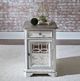 Liberty Furniture Magnolia Weathered Bark Chairside Table with Antique White Base-1