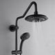 Forno Acqua AcquaSPA Matte Black 8" Retrofit Shower System-1