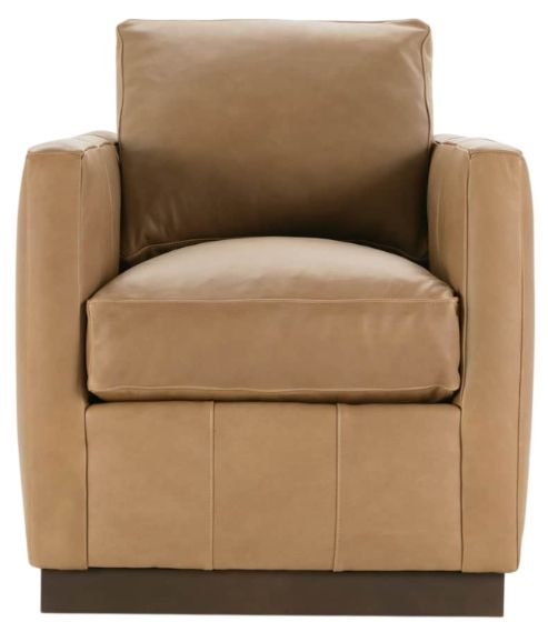 Rowe® Customizable Alba Leather Swivel Chair-1