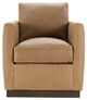 Rowe® Customizable Alba Leather Swivel Chair-1