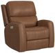 Flexsteel® Linden Caramel Power Swivel Gliding Recliner with Power Headrest, Lumbar, Heat and Massage-0