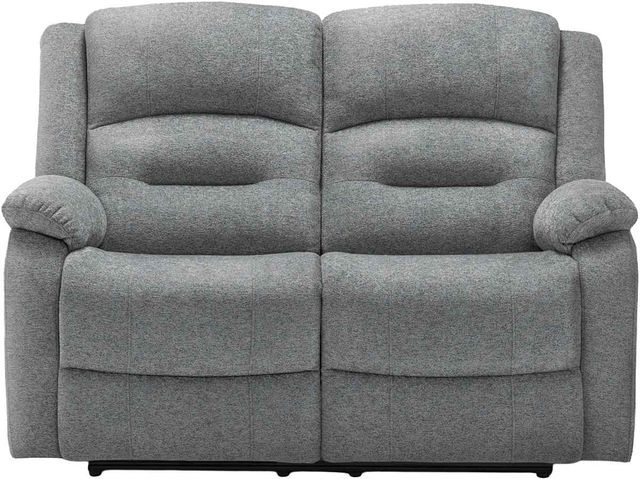 Monarch Specialties Inc. Blue Power Reclining Loveseat with USB Ports-0