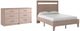 Signature Design by Ashley® Flannia 2-Piece Gray Full Panel Bed Set-0
