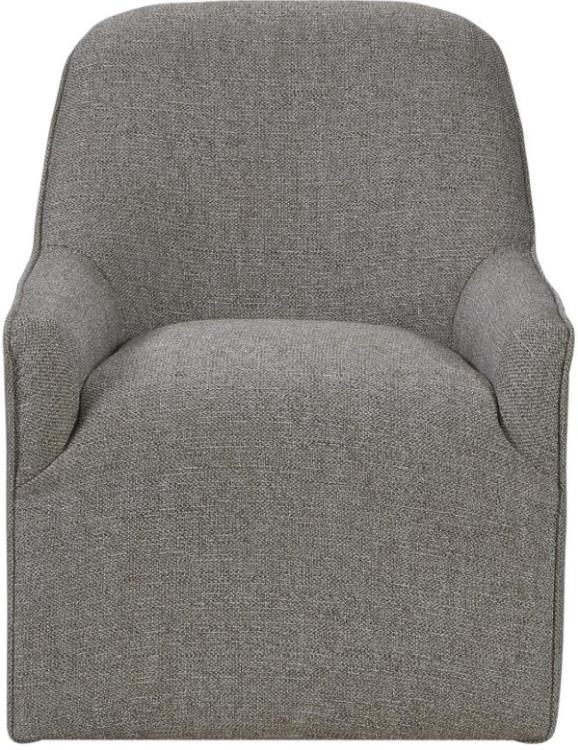 Bernards Rose Gray Parson Dining Chair-1